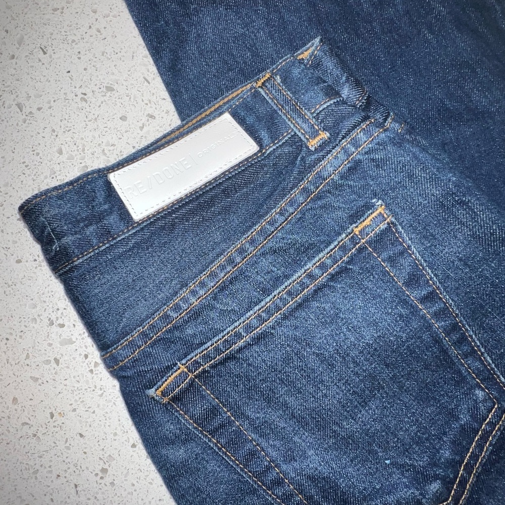 Re/Done Dark Blue Relaxed Jeans